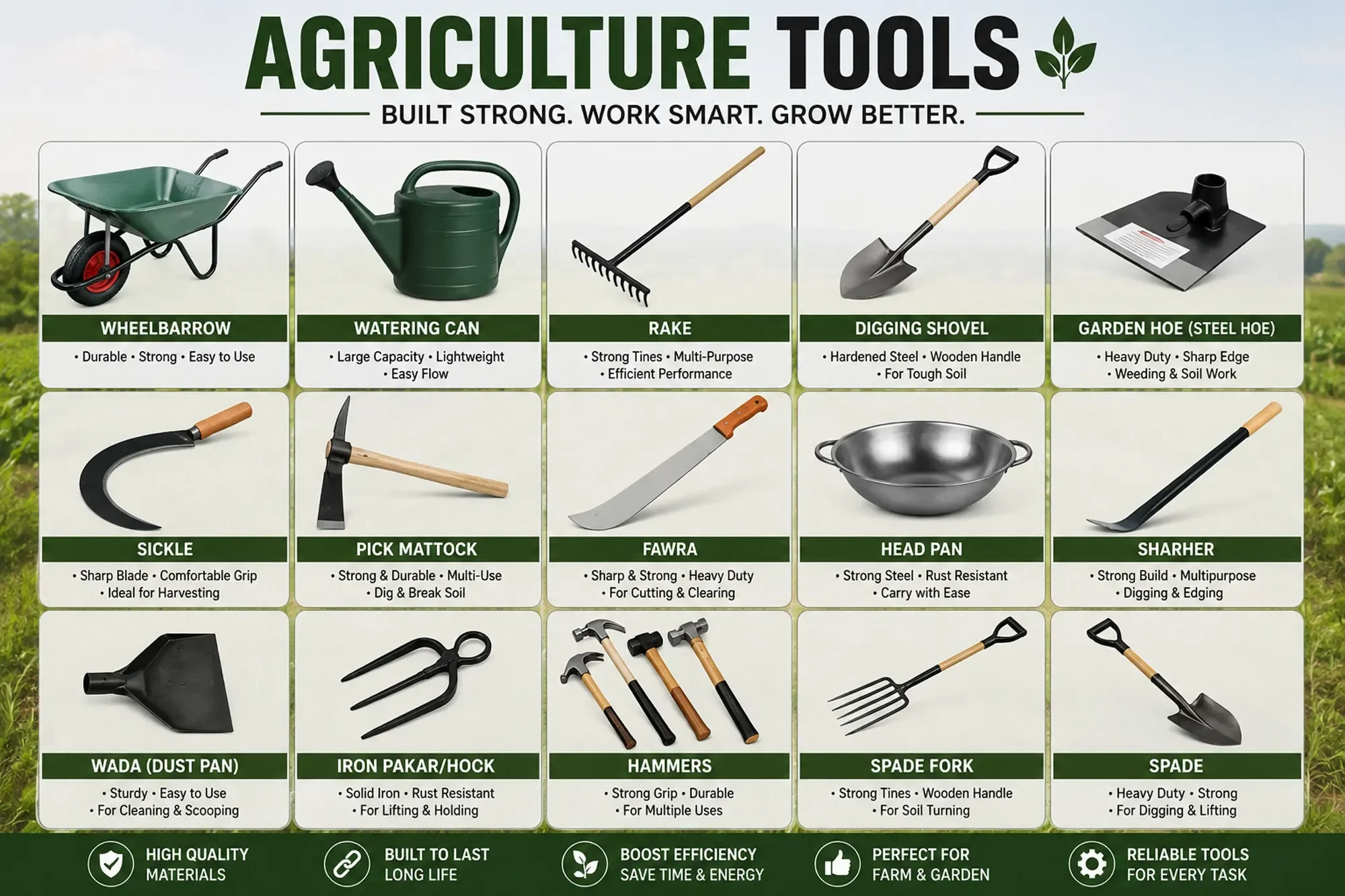 AGRICULTURAL TOOLS