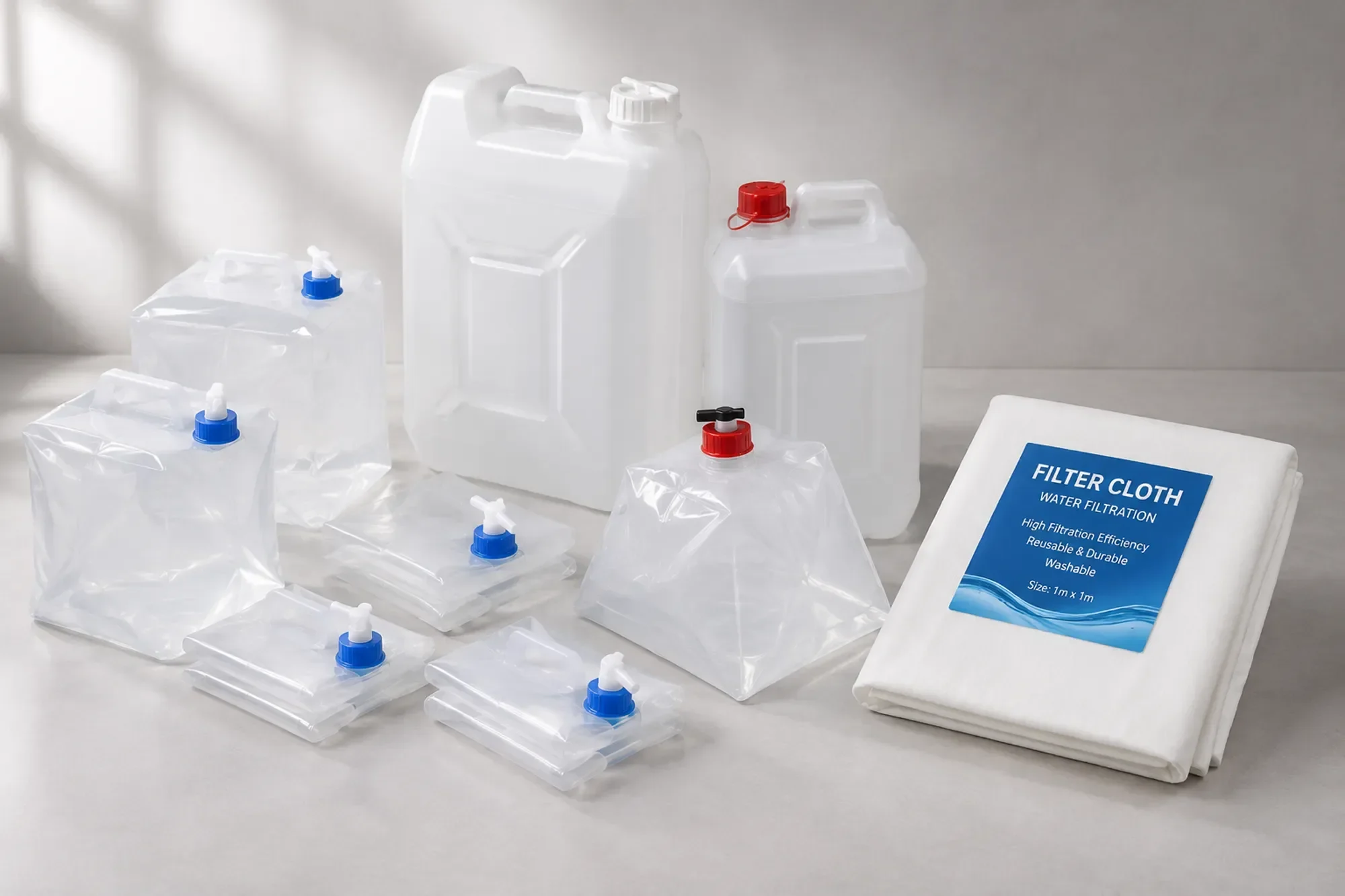 COLLAPSIBLE JERRY CAN FILTER CLOTH