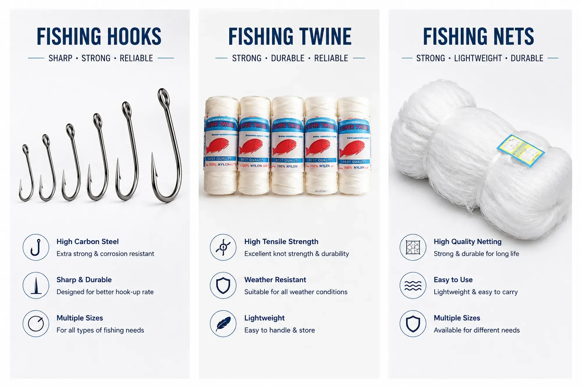 FISHING HOOKS-FISHING TWINS FISHING NET