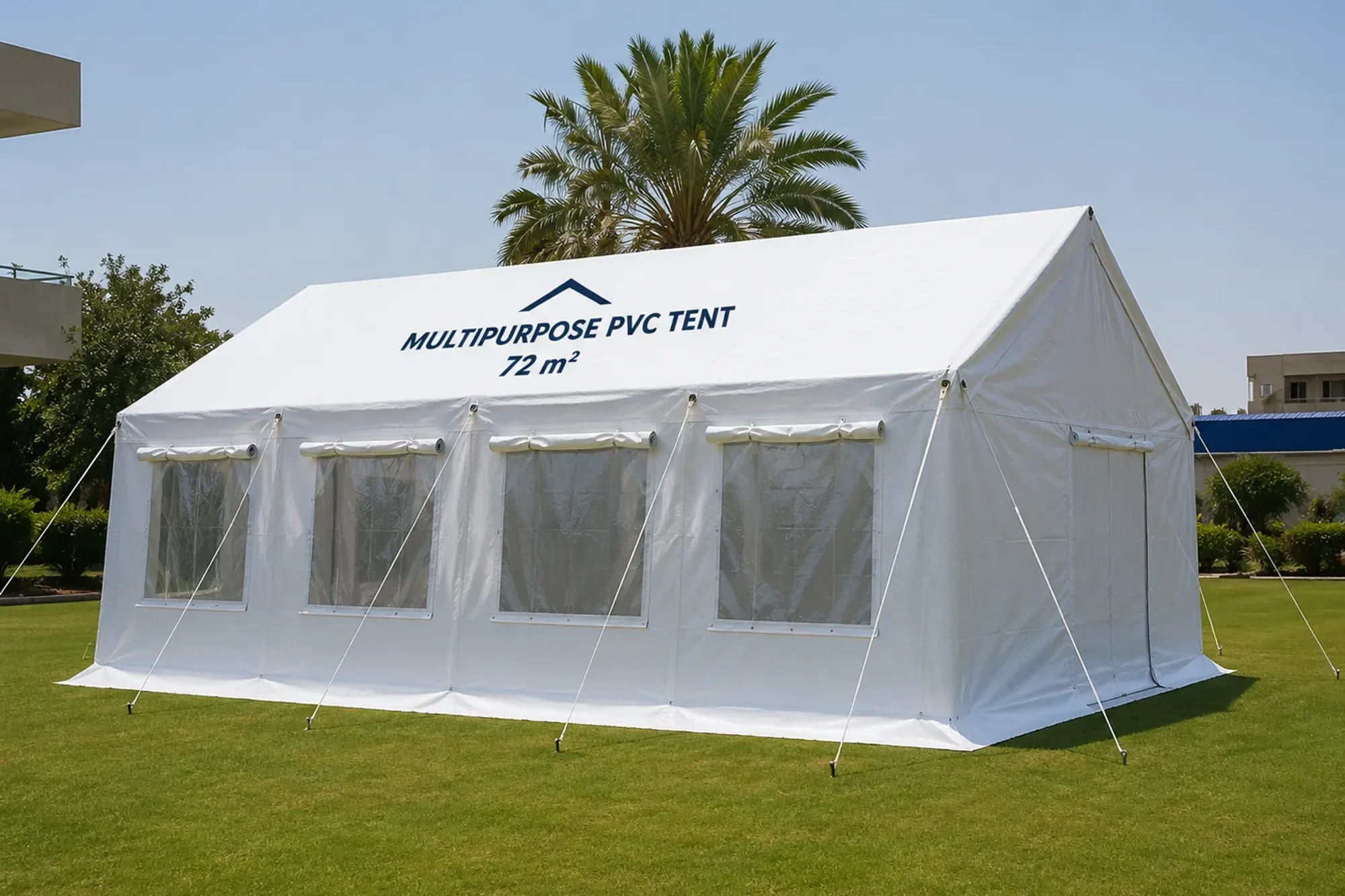 MULTI-PURPOSE PVC TENT 72M2
